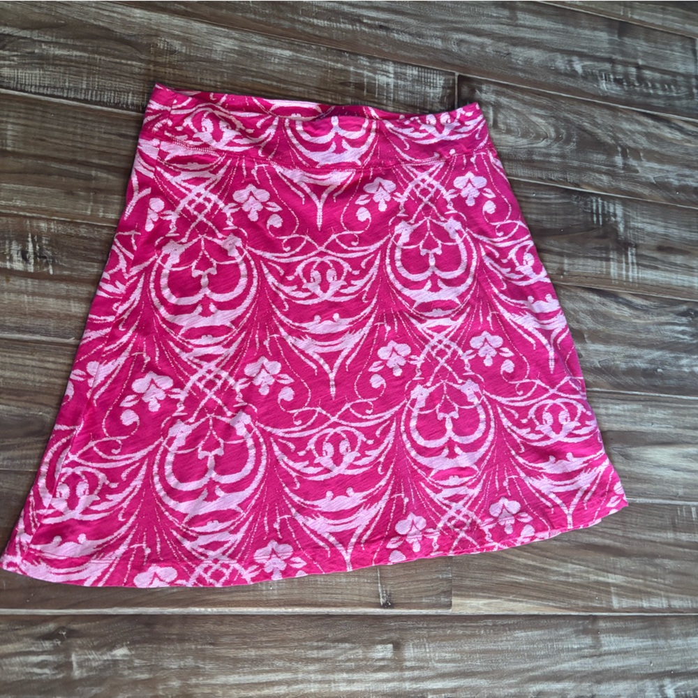 Fresh Produce Pink and White A-Line Mini Skirt